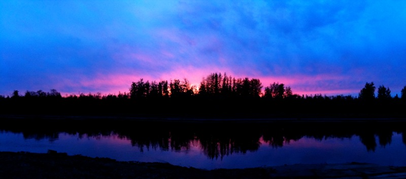 Sunset over the Chena River