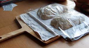 proofing Genzano bread