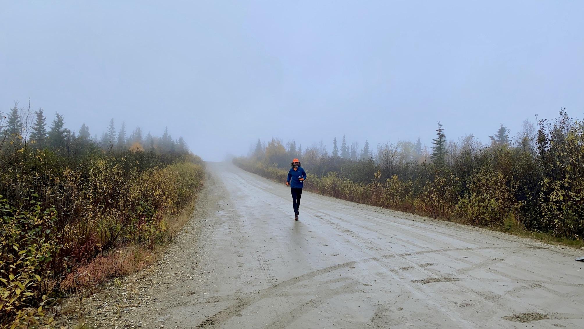 Conditions on Ester Dome during the 2020 marathon